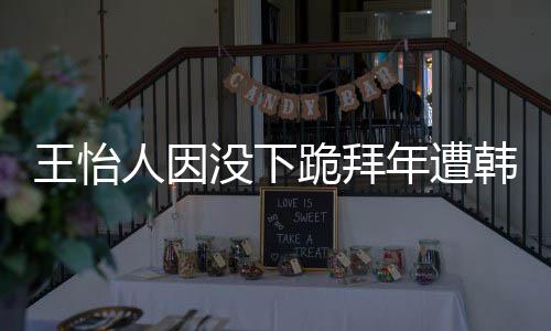 王怡 王批评韩网回国年遭跪拜没下人因怡人因学业将